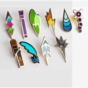 Pokémon Gym Badge Pins